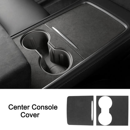 Tesla Model 3 Y Alcantara Suede Cover Set Center Console Armest Dashboard Suede Cover Wrap