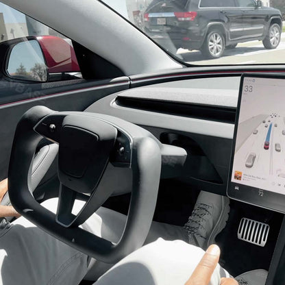 New Model 3 Highland Yoke Steering Wheel Inspired by Tesla Model X/S Yoke Style EVBASE