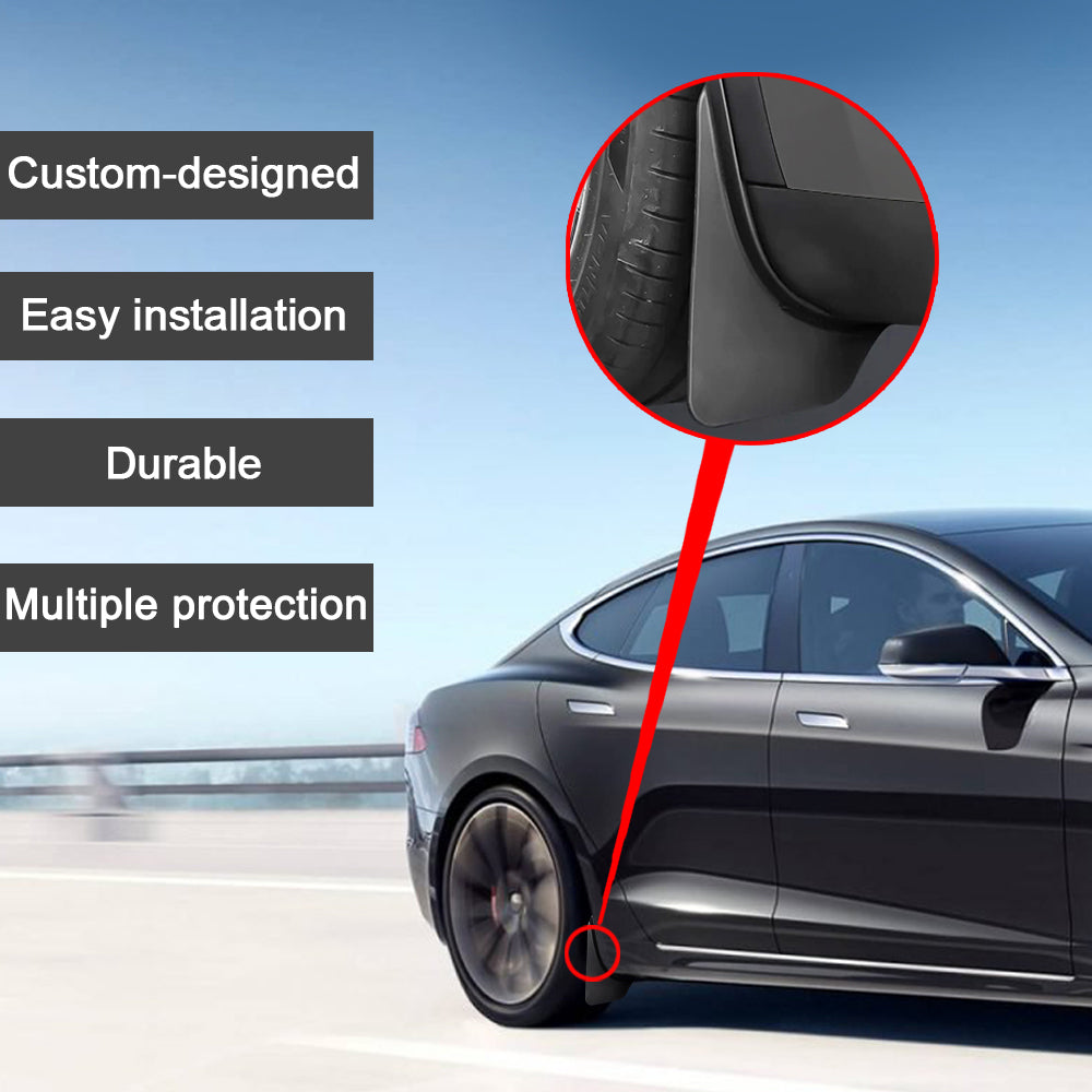 TAPTES Front and Rear Bumpers Silicone Protection Strip for Tesla