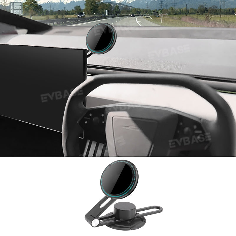 EVBASE Phone Holder Adjustable Magnetic Phone Mount MagSafe Wireless Charging for Tesla 3 Y X S Cybertruck