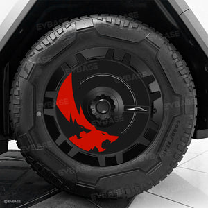 EVBASE Tesla Cybertruck 20 Inch Cyber Wheel Covers Custom Hub Caps Wheel Rim Protector