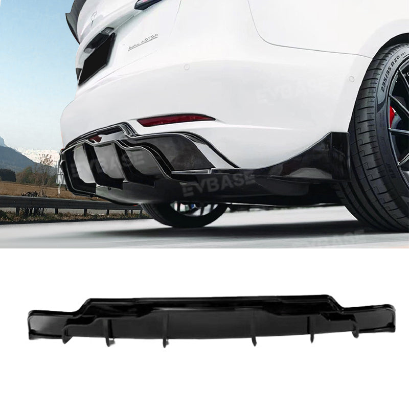 Tesla Model 3 Rear Bumper Lip ABS Sport Body Kit  Wing Spoiler Diffuser F Style Model 3 Highland