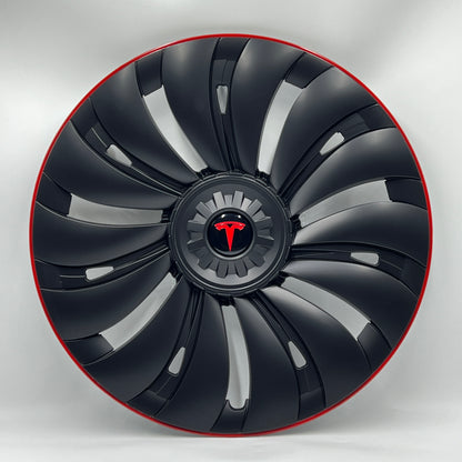 Tesla Redline Wheel Caps Model Y Überturbine Wheel Covers 19 inch Matte 4PCS for Gemini Wheels