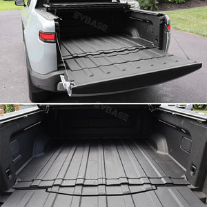 Rivian R1T Truck Bed Mat Liner Foldable Rivian Truck Accessories All Weather R1T Truck Rugged Bed Liner