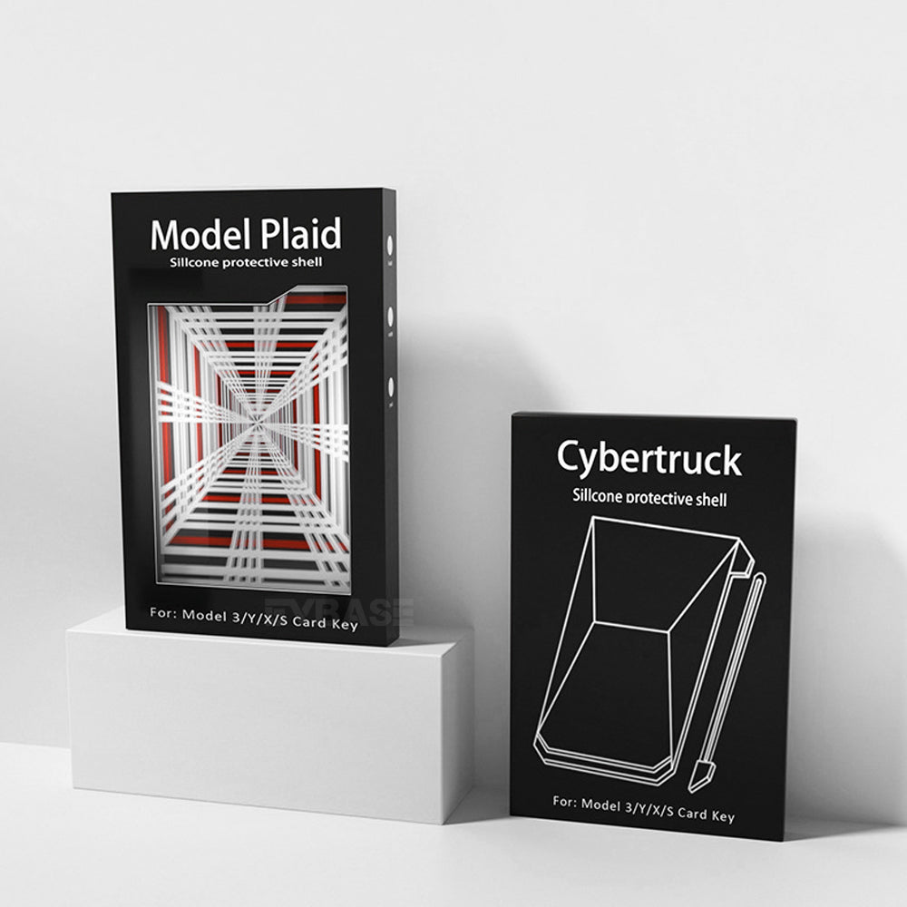 Cybertruck Style Key Card holder for Model 3/Y/X/S Inspired by Cybertruck Plaid Style