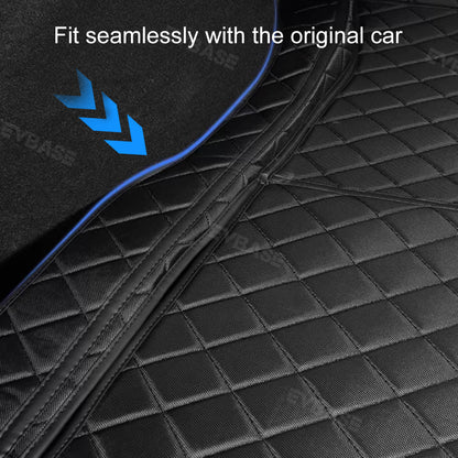 EVBASE Tesla Model 3/Y/3 Highland Trunk Mat Rear Cargo Liner Oxford Cloth Waterproof Pet Mat Floor Protector