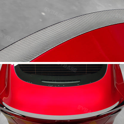 50%OFF - Tesla Model 3 Highland Spoiler Wing Real Carbon Fiber Rear Trunk Lip Spoiler Tail Wing EVBASE