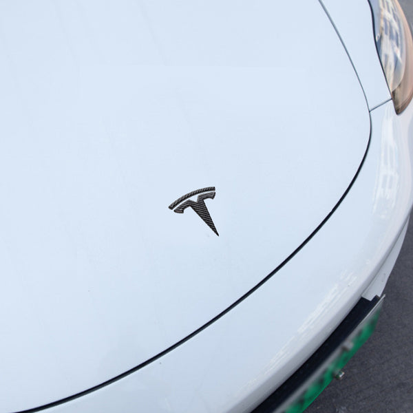 EVBASE Model 3 Y Front Trunk Rear Trunk Logo Real Carbon Fiber Cover S -  EVBASE-Premium EV&Tesla Accessories