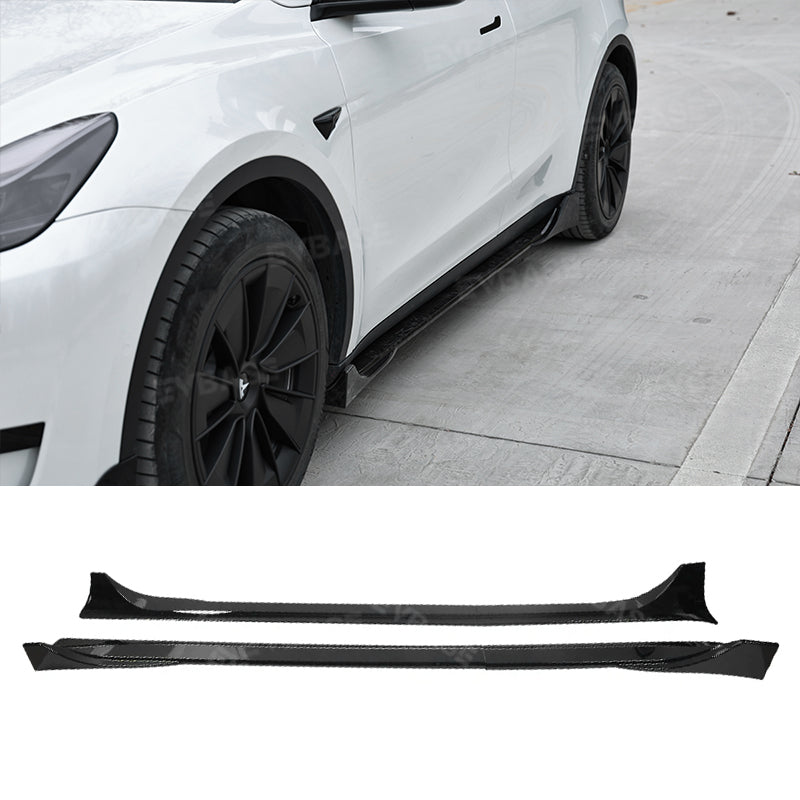 Tesla Model 3 Highland & Model Y Juniper Side Skirts Splitter Lip Extensions Diffuser Panel ABS Body Kit F Style