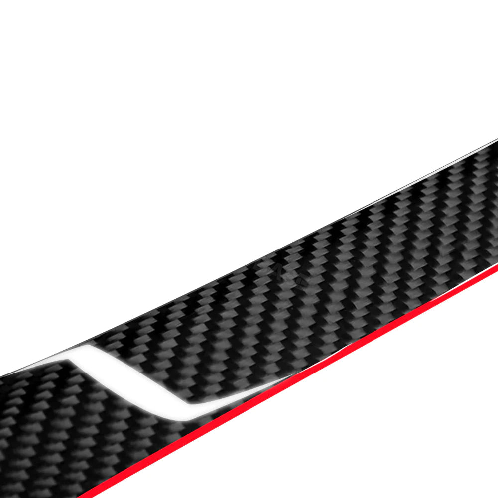 EVBASE Tesla Model 3 Highland Spoiler Wing Redline Real Carbon Fiber Trunk Lid Rear Lip Spoiler