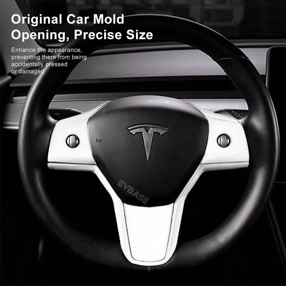 Tesla Model 3 Y Steering Wheel Middle frame Cover Steering Wheel Wrap Stickers