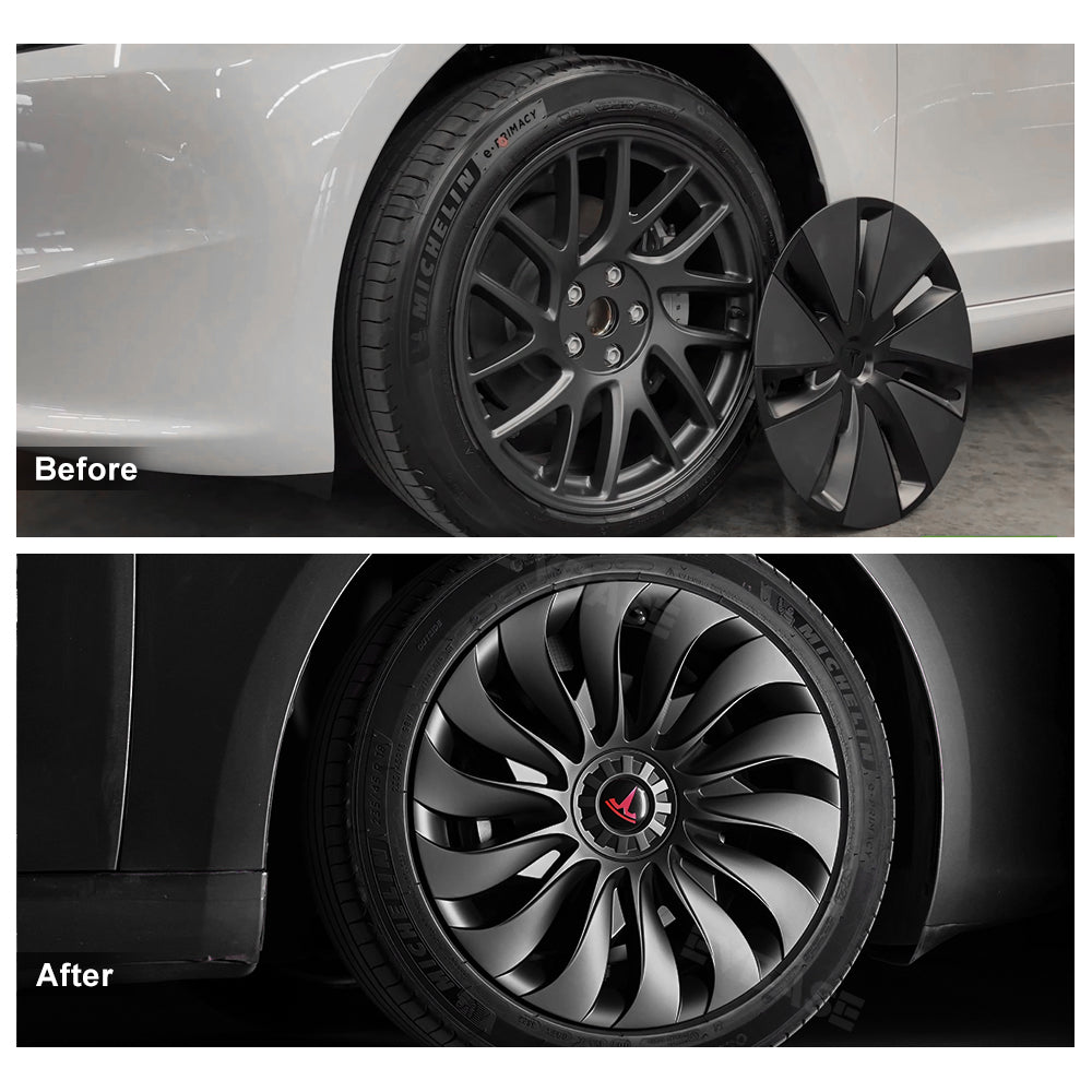 Tesla Model 3 Highland 18inch Überturbine Wheel Covers Photon Wheel Caps Matte Hub Caps 4PCS