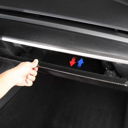 Model 3 Y Glove Box Cover Real Carbon Fiber Tesla Glove Box Decorative Patch|EVBASE