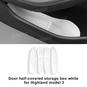 Tesla Model 3 Y X S Door Storage Box TPE Organizer Tray Waterproof Door Side Protector