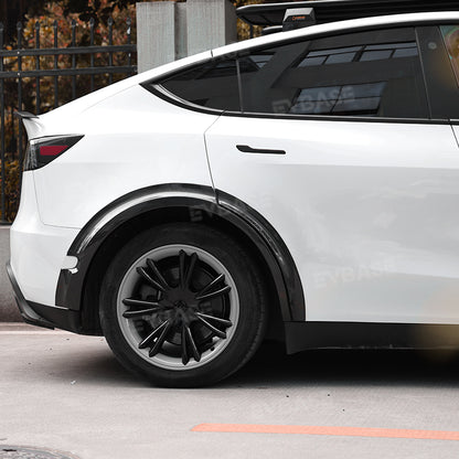 Tesla Model Y Fender Flares Wide Body Wheel Arches Extensions Edge Trim Protector With Radar Cutout