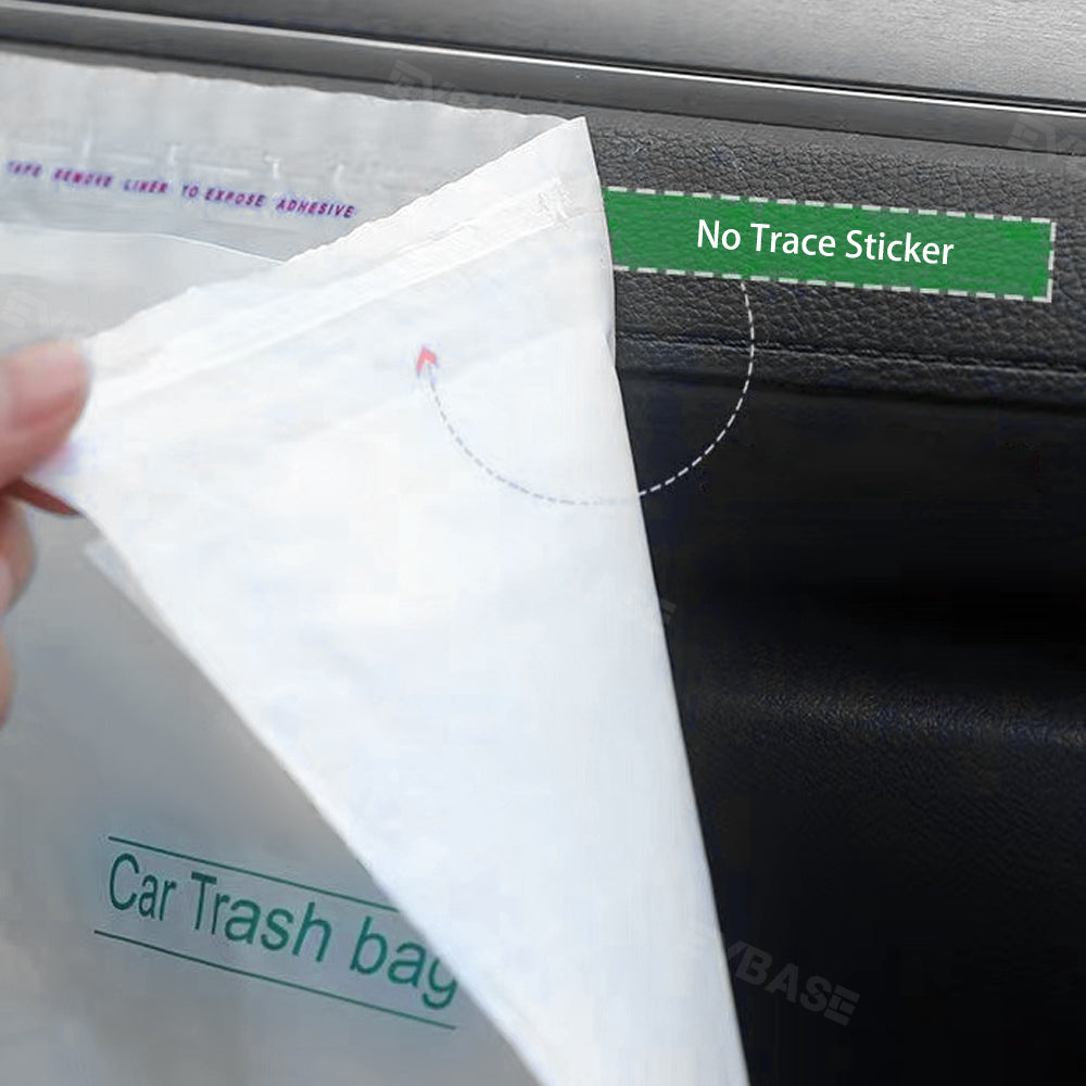 EVBASE Disposable Car Trash Bag Stick-On Storage Garbage Bag Bin Liners 20PCS