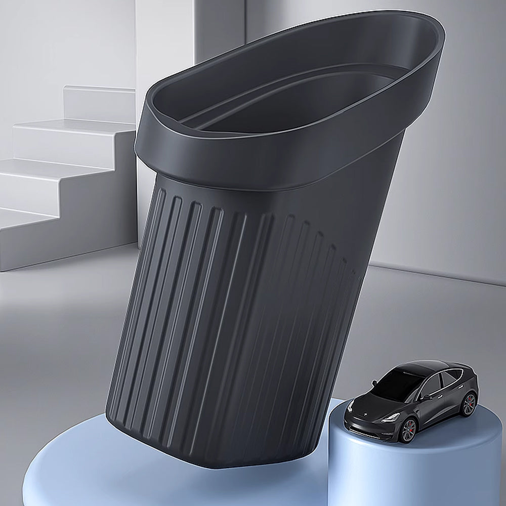Tesla Silicone Trash Can Car Cup Holder Trash Bin Auto Vehicle Garbage Can