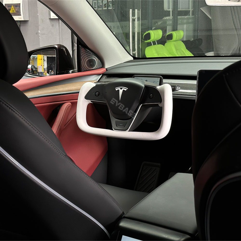 Tesla Model 3 Y Yoke Steering Wheel Inspired by Model X/S Yoke