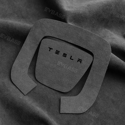 Model 3 Highland Real Alcantara Steering Wheel Cover Wrap Tesla Interior Accessories