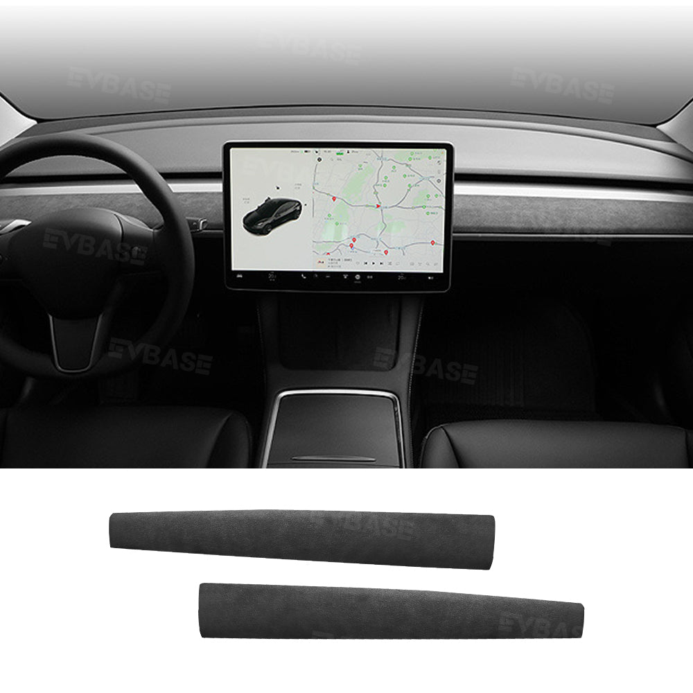 Tesla Model 3/Y Alcantara Dashboard Cover Interior Trim Dash Replacement Center Console Panel Strip