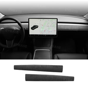 Tesla Model 3/Y Alcantara Dashboard Cover Interior Trim Dash Replacement Center Console Panel Strip