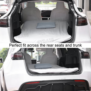 Tesla Model Y 3 Camping Mattress Memory Foam Sleeping Pad Mat With Fitted Sheet Pillow