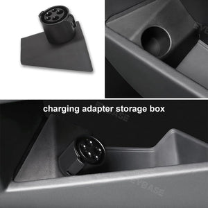 Tesla Cybertruck Charging Adapter Organizer Durable Waterproof ABS Door Dock Storage Box Interior Accessories