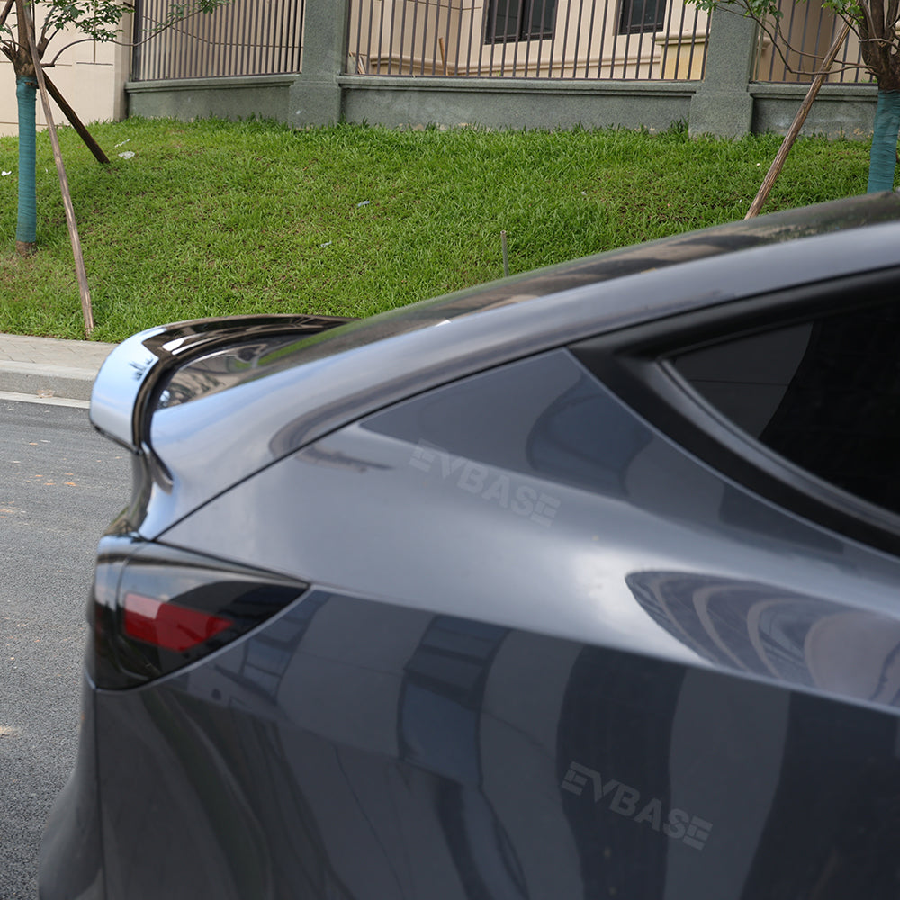 Tesla Model 3 Y Spoiler Wing ABS Rear Trunk Lid Diffuser Splitter Inspired By B-2 Spirit | EVBASE