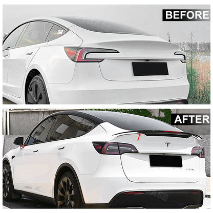 Tesla Model 3 Y Spoiler Wing ABS Rear Trunk Lid Diffuser Splitter Inspired By B-2 Spirit | EVBASE