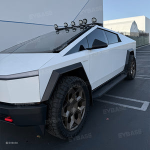 Tesla Cybertruck Rooftop Platform  Rack Exterior Accessories With Spotlight Headlight Lighting Bar EVBASE