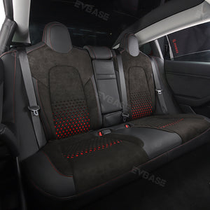 Tesla Model 3 Y Seat Covers NAPPA Leather Suede All-Inclusive Breathable Seat Protector  Full Set