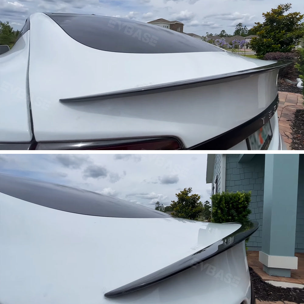 Tesla Model S Tronco in Fibra di Carbonio Reale Spoiler Wing Model S Accessori