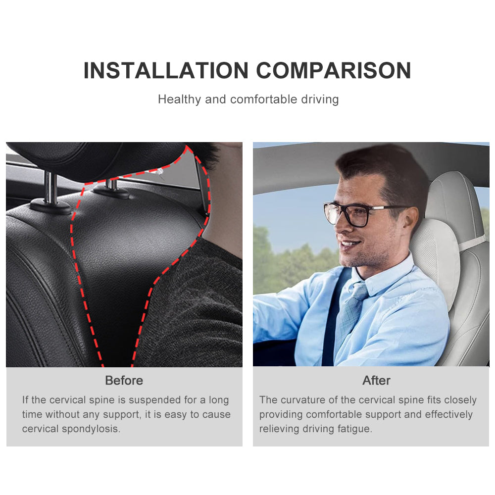 Universal Memory Foam Car Driving Seat Lumbar Support Pillow Back Support  Cushion Driver Pressure Pain Fatigue