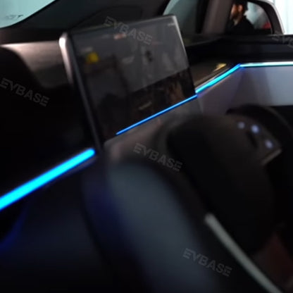 Tesla Model X Ambient Lighting Accessories Laser Carving RGB 128-Colors Tesla Ambient Lighting Kit Model X