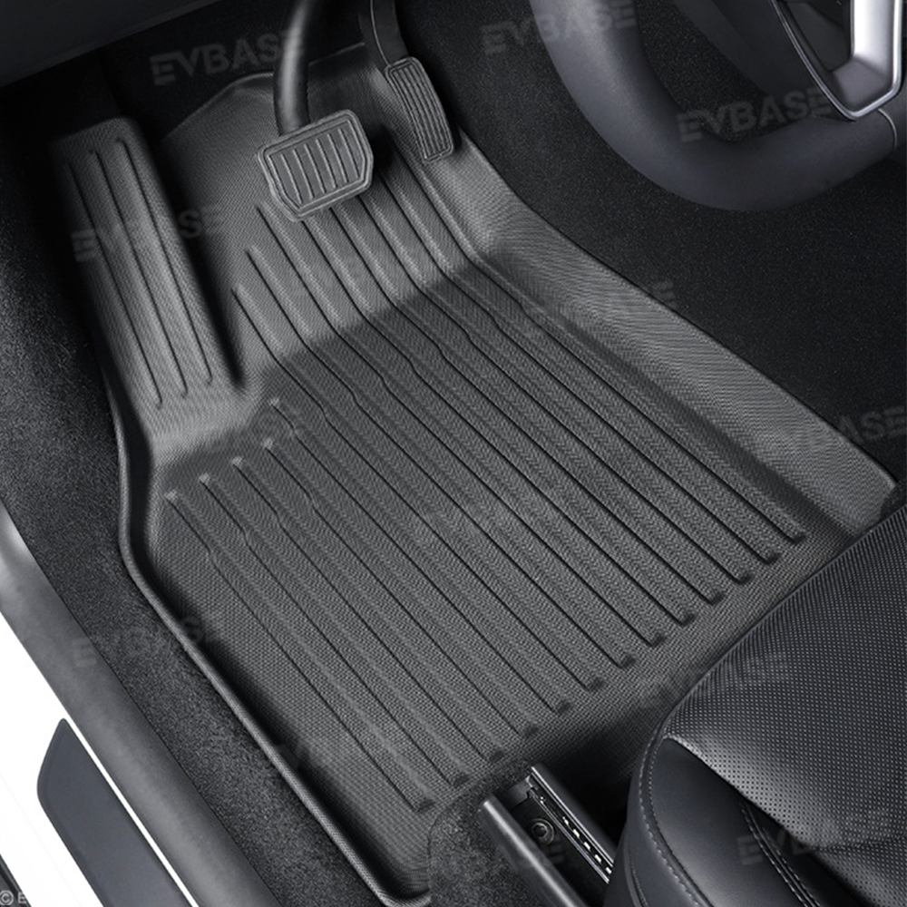 Tesla Model Y Juniper Floor Mat TPE Anti-Slip Trunk Mat Cargo Liner Back Seat Cover All Weather Protection