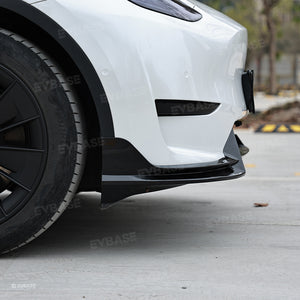 Tesla Model Y Rear Bumper Lip Wing Diffuser Replacement Splitter Spoiler ABS Body Kit Black Warrior Style