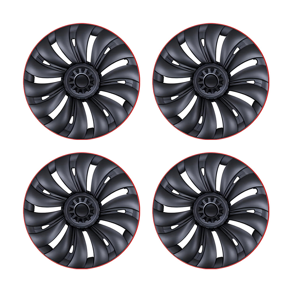 Tesla Redline Wheel Caps Model Y Überturbine Wheel Covers 19 inch Matte 4PCS for Gemini Wheels