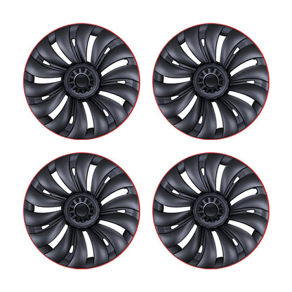 Tesla Redline Wheel Caps Model Y Überturbine Wheel Covers 19 inch Matte 4PCS for Gemini Wheels