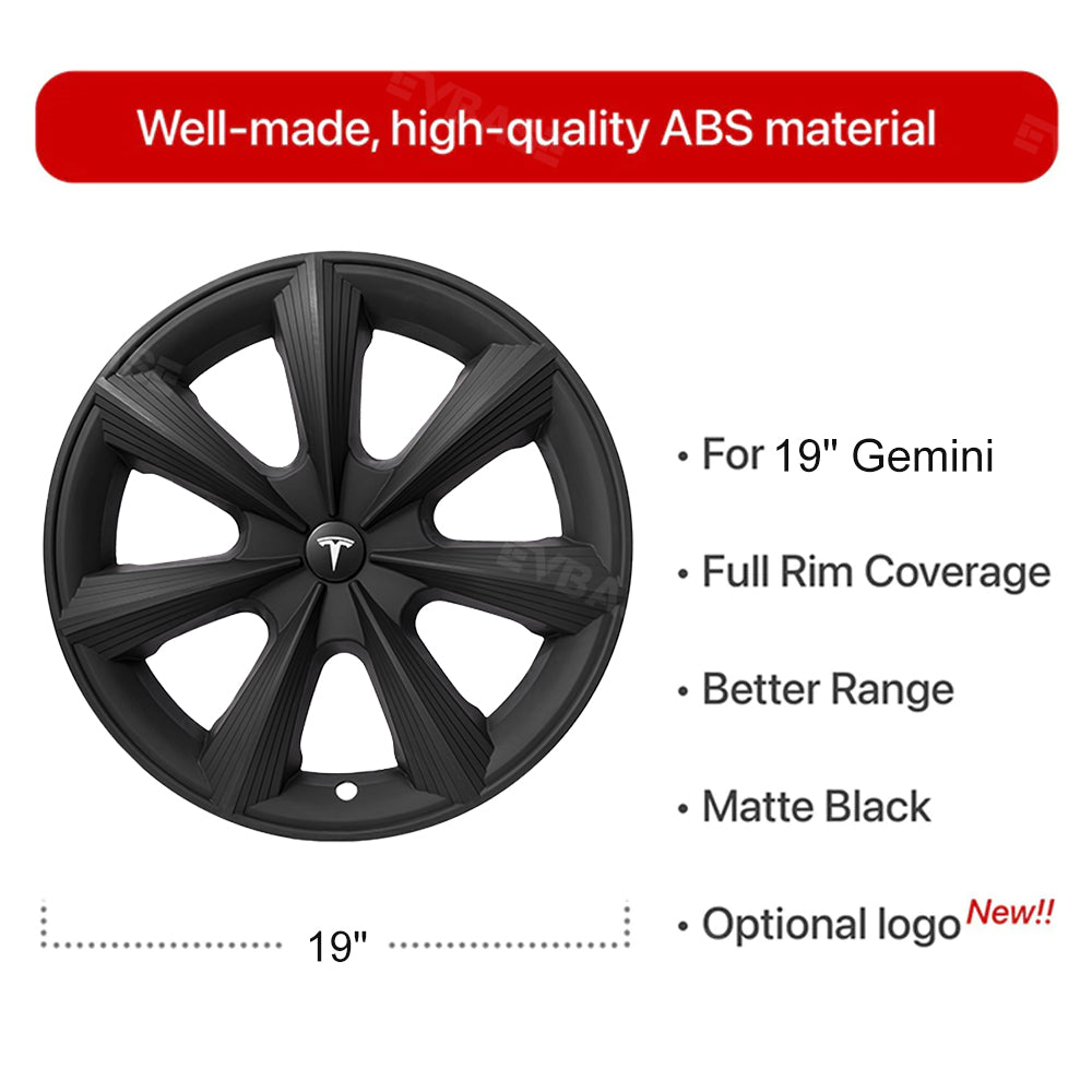 50%OFF - Tesla Model Y Wheel Covers 19Inch Blade Style Hubcaps ABS Wheel Rim Cover Replacement