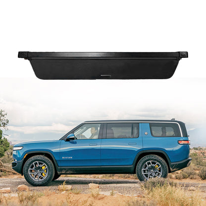 EVBASE R1S Trunk Cargo Cover Rivian R1S Retractable Cargo Cover Luggage Shield Shade for Rivian R1S Accessories