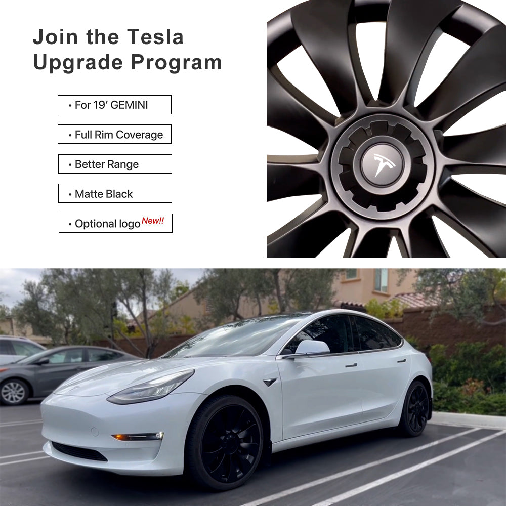 Tesla Model 3 19 Inch Hub Cap Replacement Model 3 Überturbine Wheel Caps Protector Cover Kit 4pcs