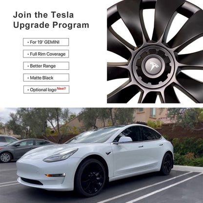 Tesla Model 3 19 Inch Hub Cap Replacement Model 3 Überturbine Wheel Caps Protector Cover Kit 4pcs