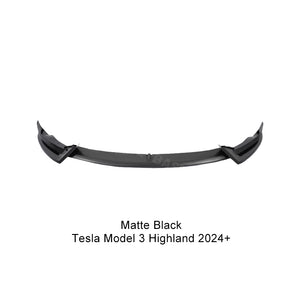 EVBASE Tesla Model Y Front Bumper Lip Fascia Front Lip Spoiler ABS Sport Body Kit Front Apron