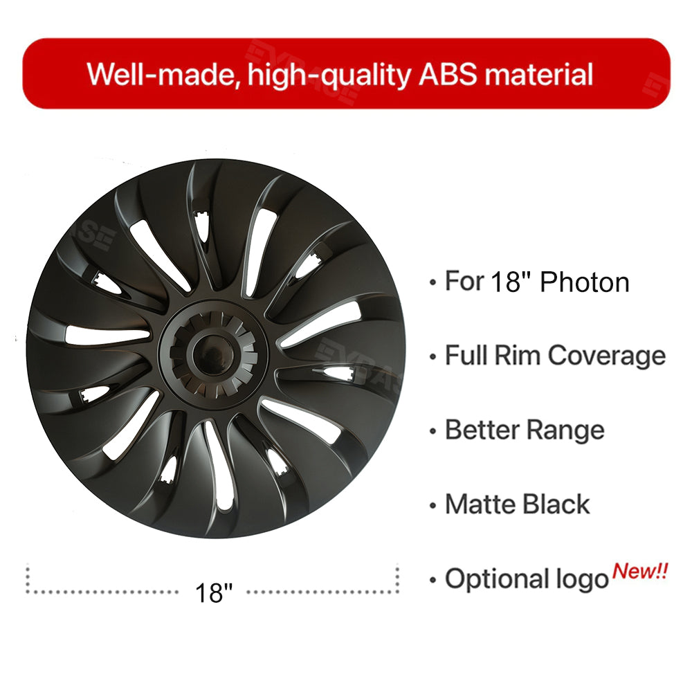 Tesla Model 3 Highland 18" Photon Wheel Covers Hub Caps Überturbine Wheel Caps (Set of 4)