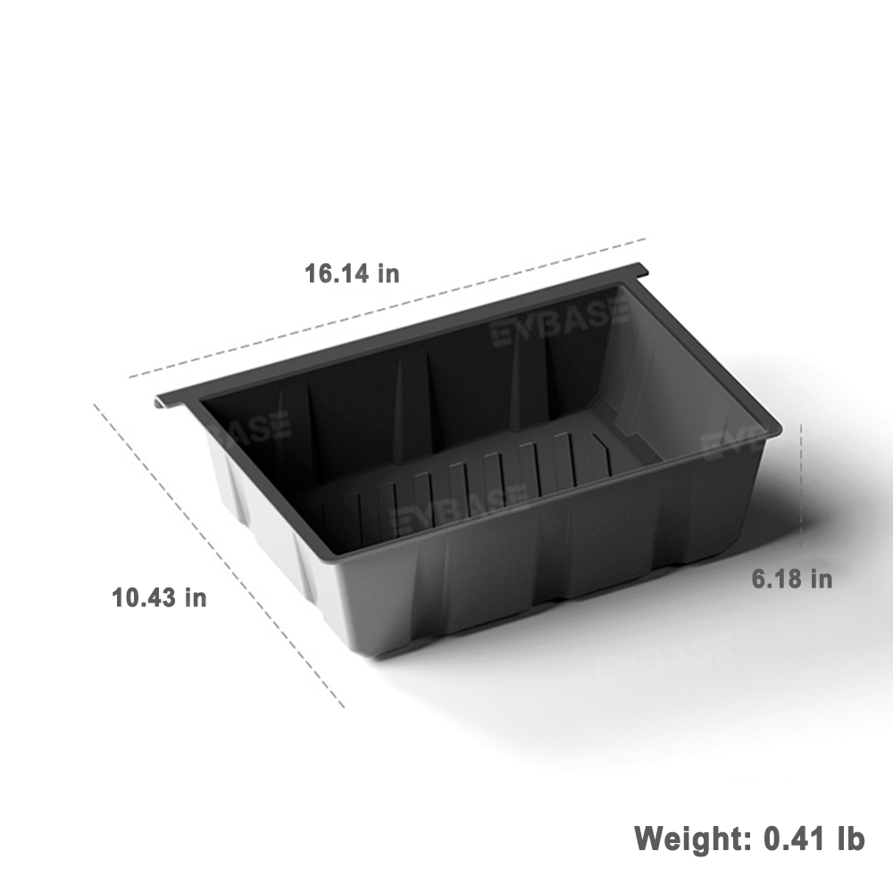 Model Y Juniper Front Underseat Storage Box Tesla Organizer Hidden Silicone Tray