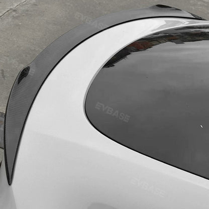 EVBASE Tesla Model Y Spoiler Real Carbon fiber Rear Trunk Lid Big Sport Spoiler Wing Glossy