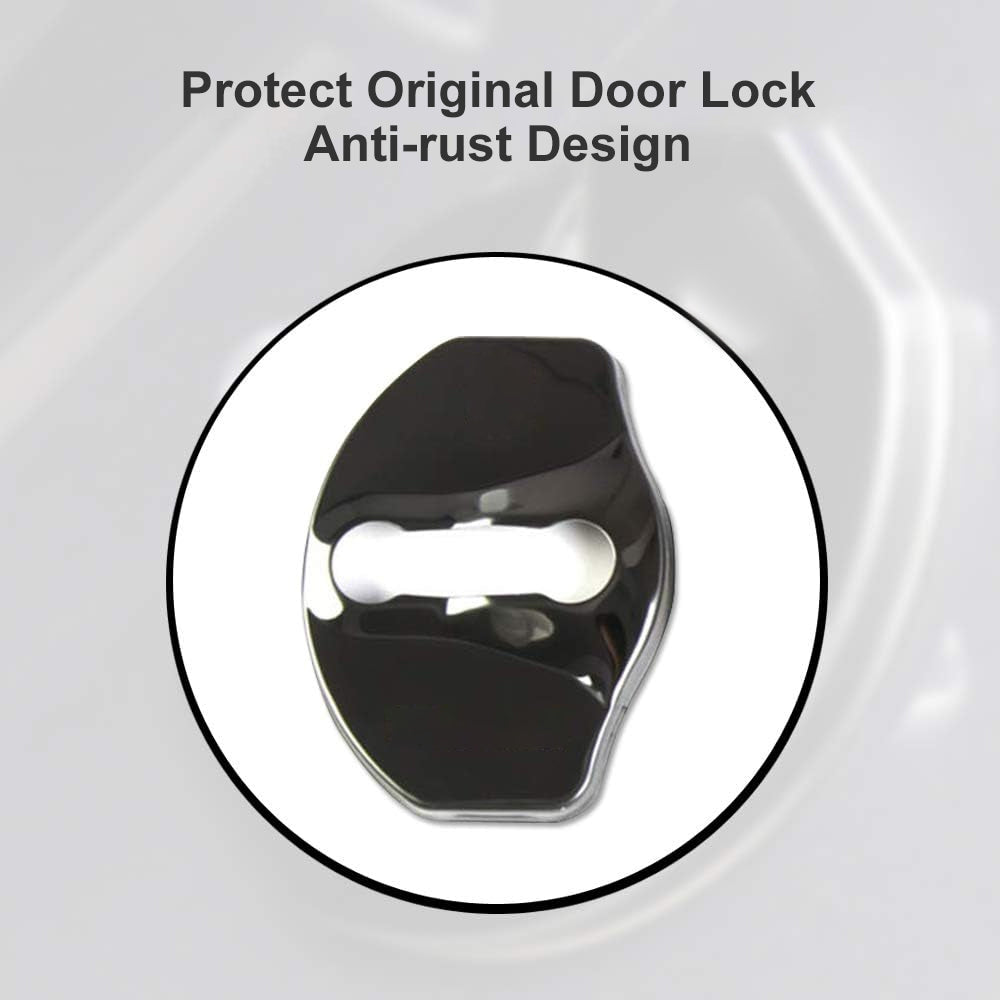 Tesla Model 3 Y Door Lock Cover Protector Latches Cover Door Stopper Covers