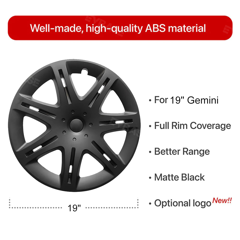 Tesla Model Y Wheel Covers 19 Inch Sport Hubcaps Rim Protector Gemini Wheel Caps Replacement