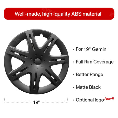 Tesla Model Y Wheel Covers 19 Inch Sport Hubcaps Rim Protector Gemini Wheel Caps Replacement