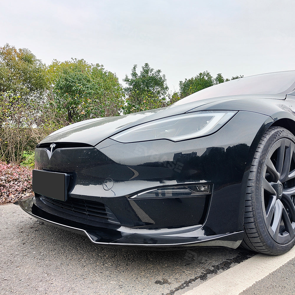 Tesla Model S Front Bumper Lip ABS Splitter Performance Spoiler Racing Style